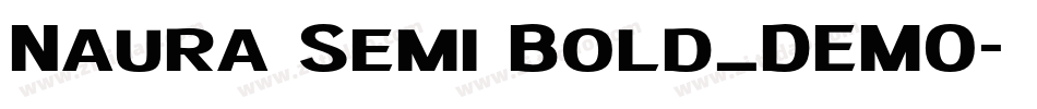 Naura Semi Bold_DEMO字体转换
